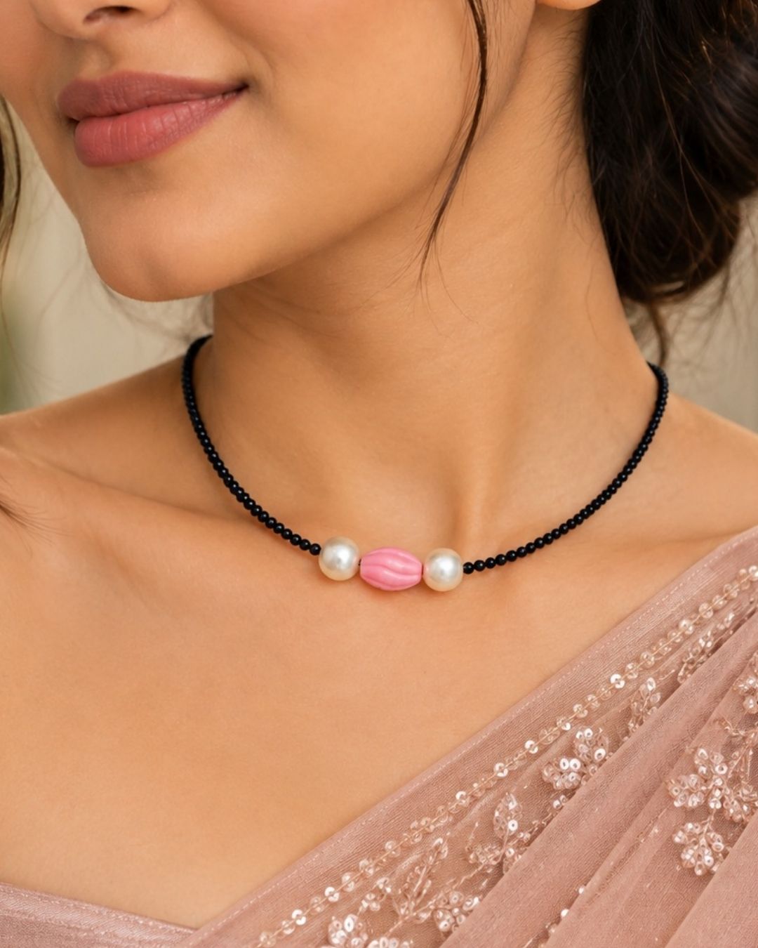 Kundan Gold Plated beaded Mangalsutra