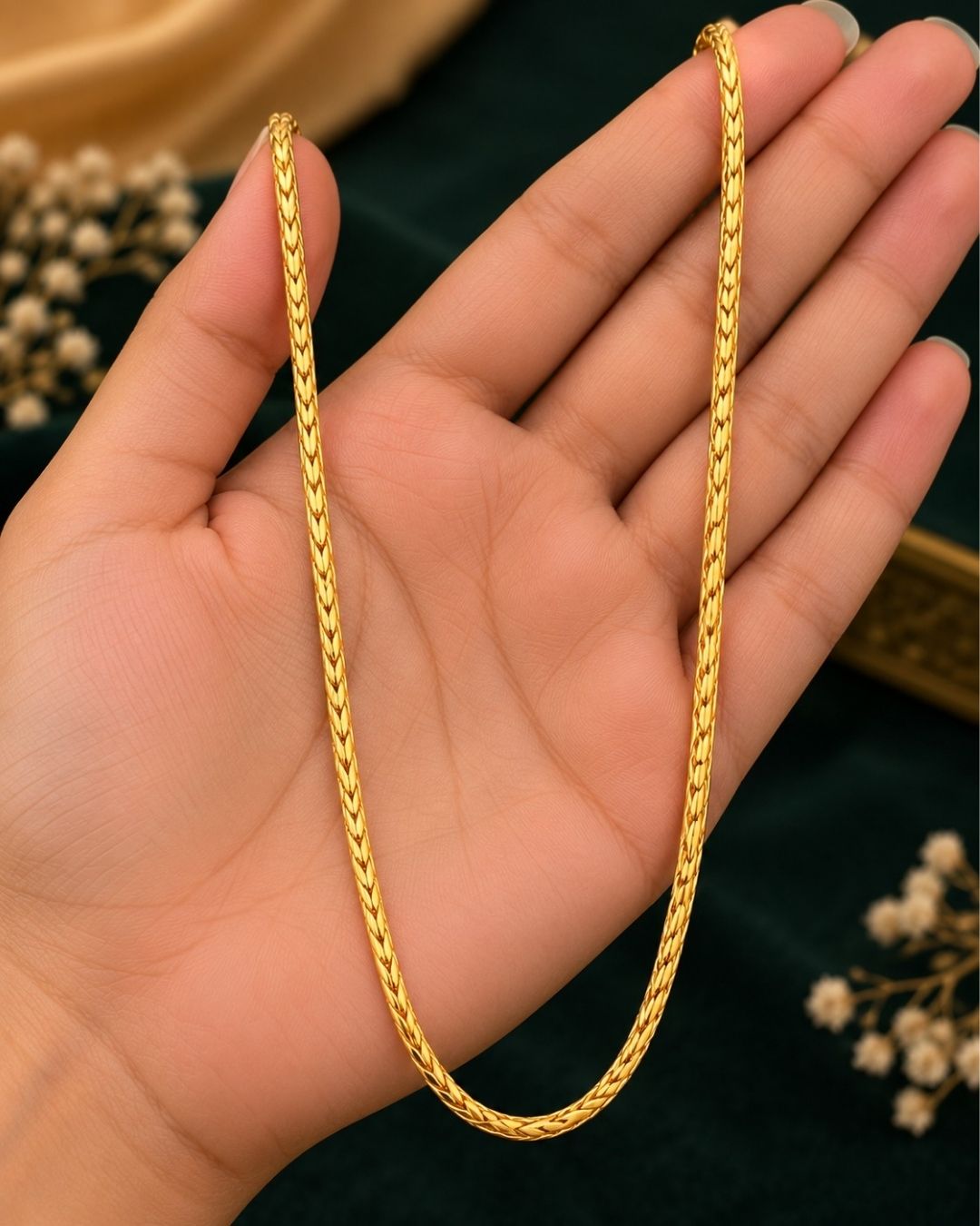 Gold Plated Braided Pattern Men&