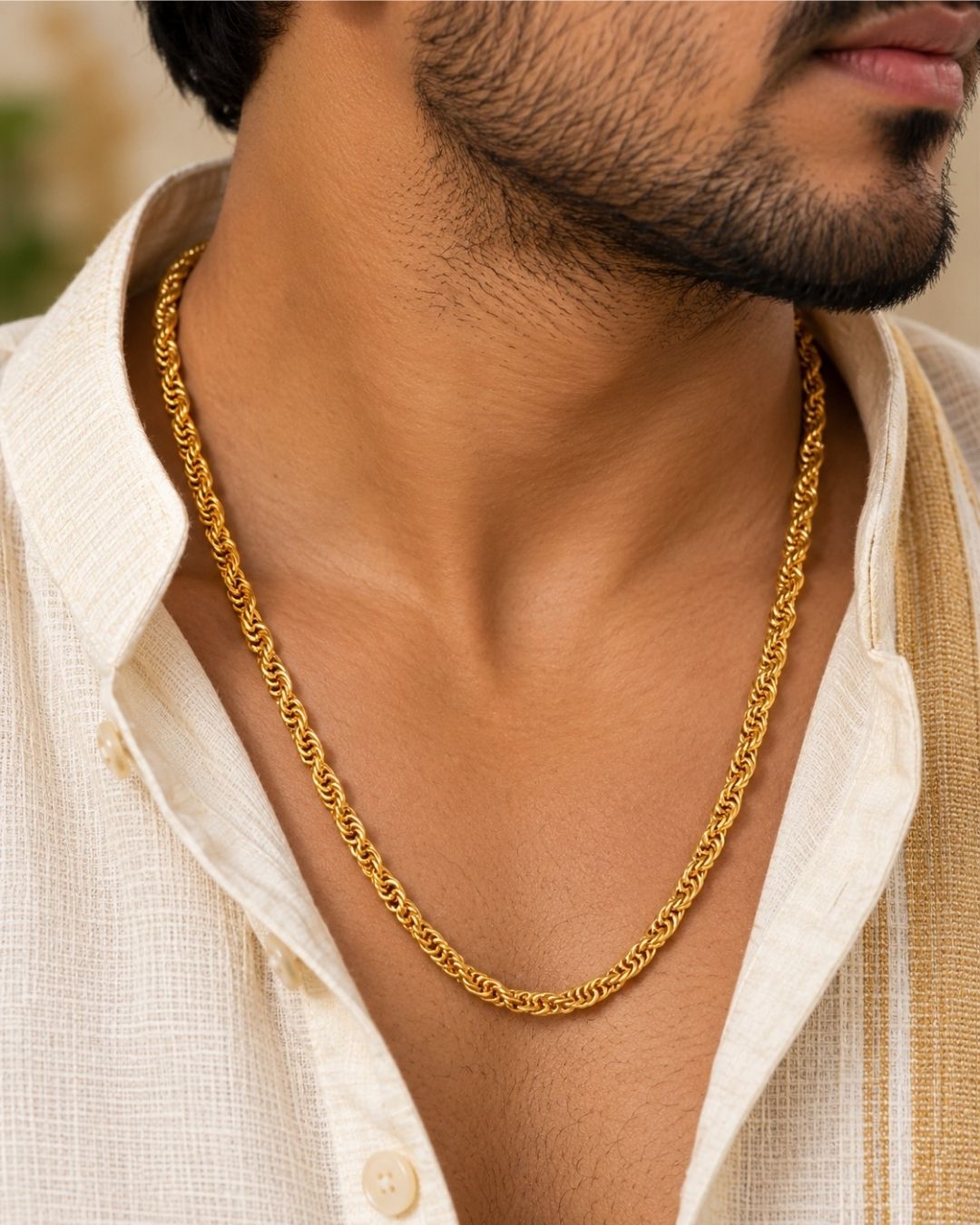 Gold Plated Stylish Men&