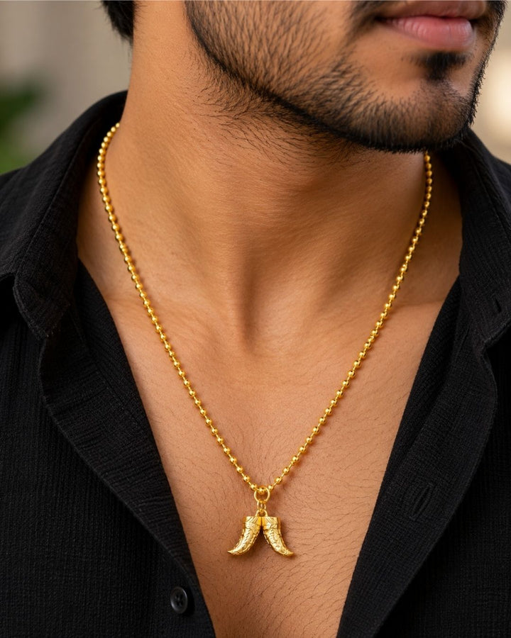 Gold Plated Elegant Puli Goru Pendant