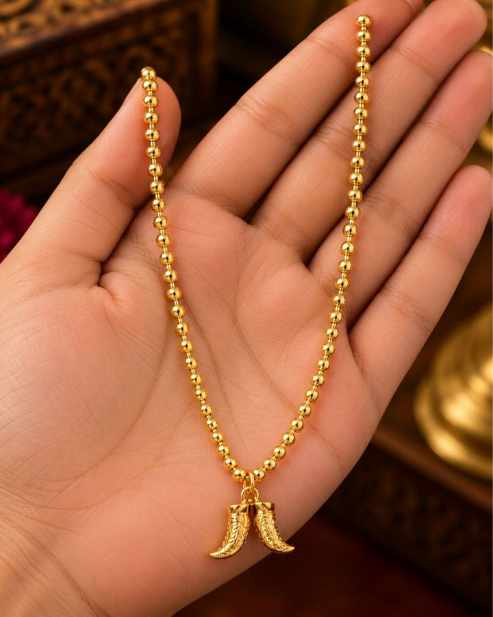 Gold Plated Elegant Puli Goru Pendant