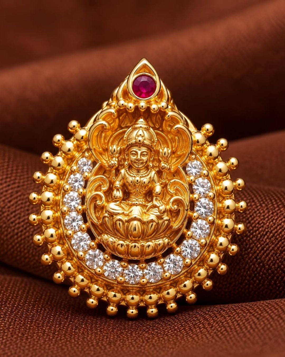 Laxmi Gold Plated Traditional Studs For Kids