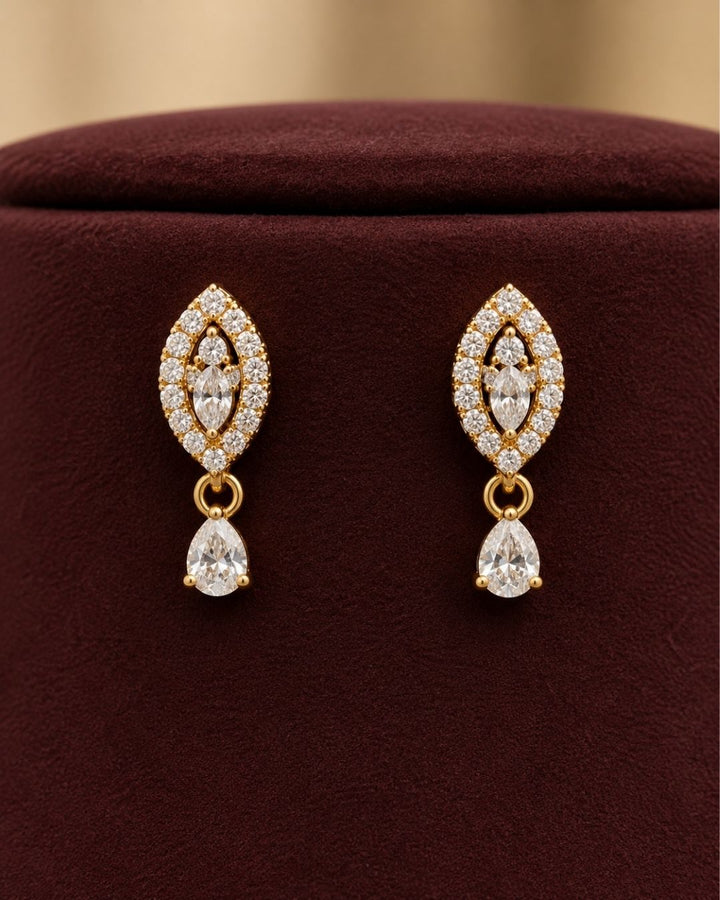 Zircon Diamond Gold Plated Classic Black Beaded Mangalsutra Set