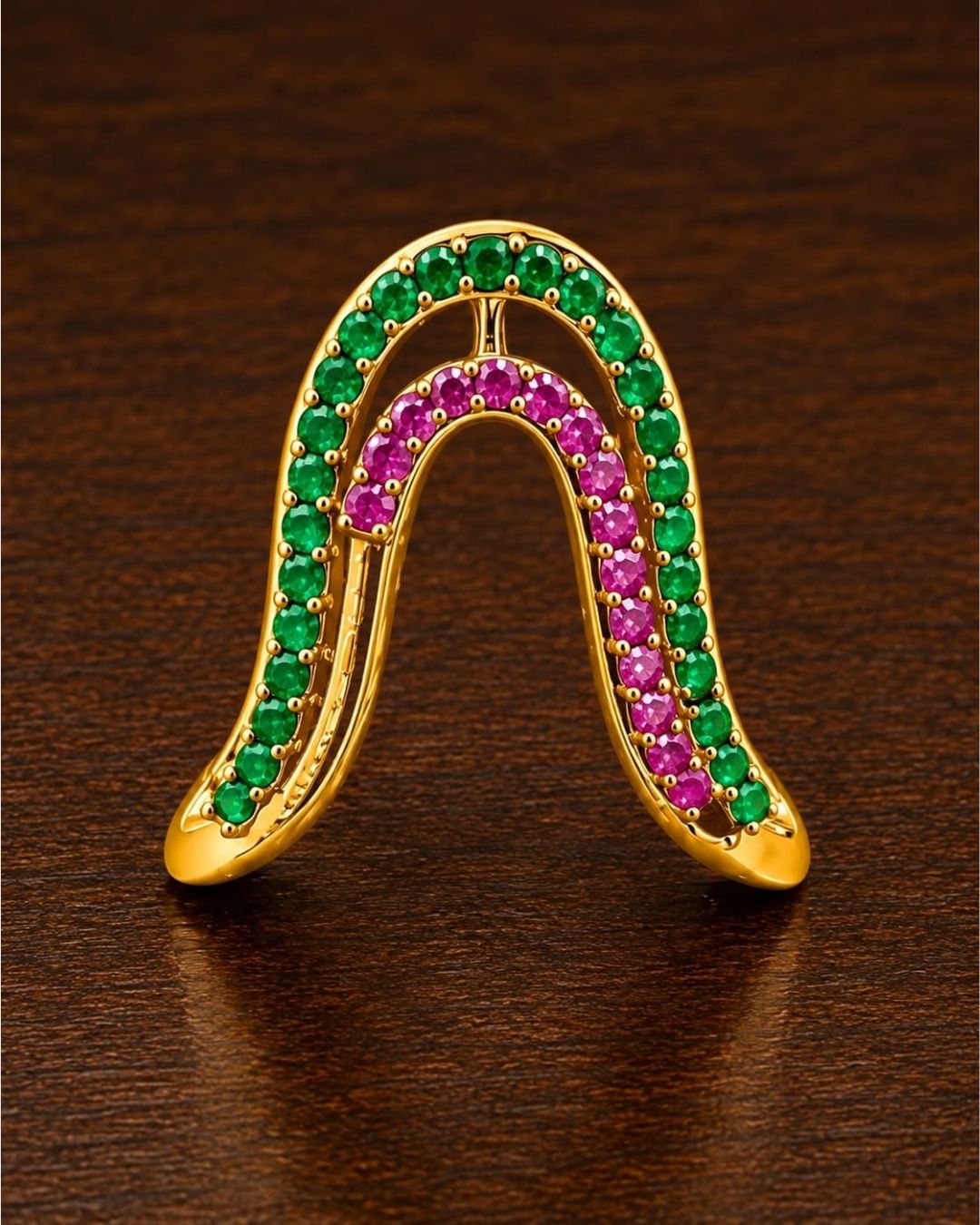 Gold Plated U-Shaped Rings