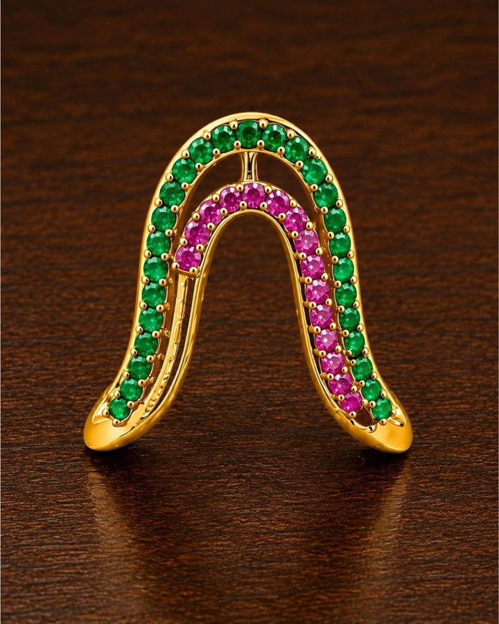 Gold Plated U-Shaped Rings