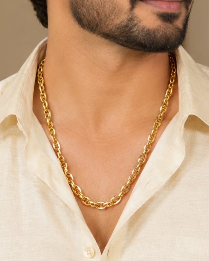 Gold Plated Premium Designer Chain for Men