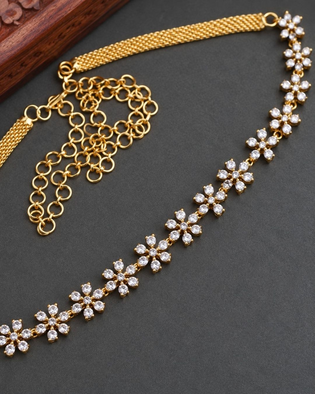 Pure Zirconian Diamond Hipbelt (Vaddanam)