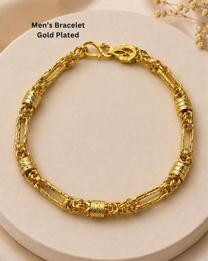 Stylish gold plated men&