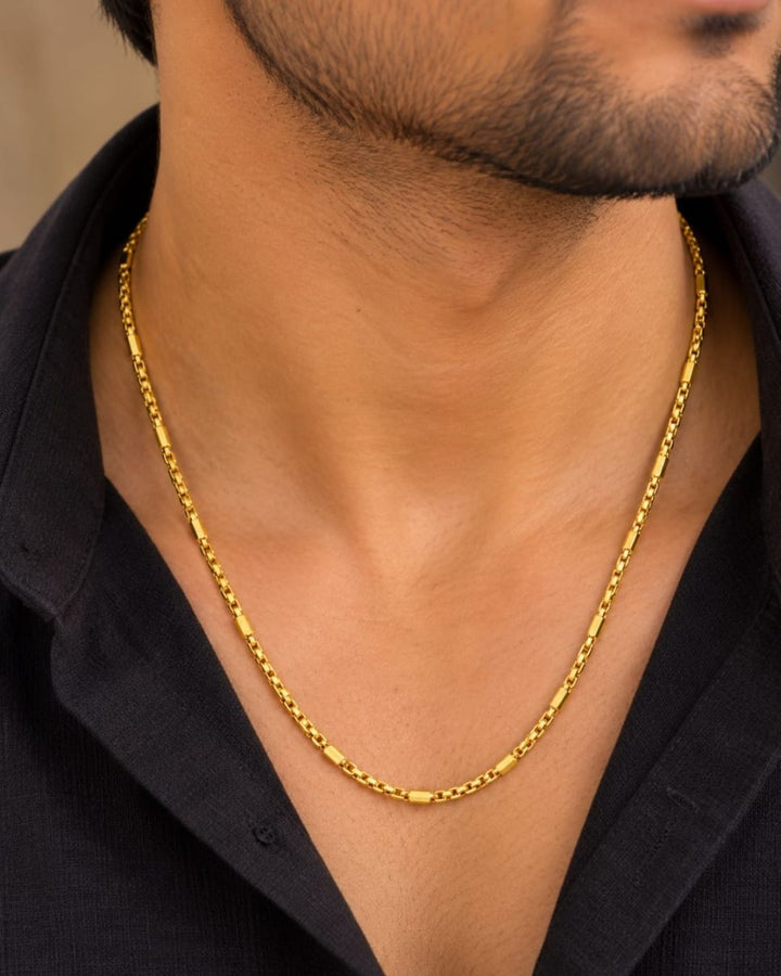 Elegant gold finish men&