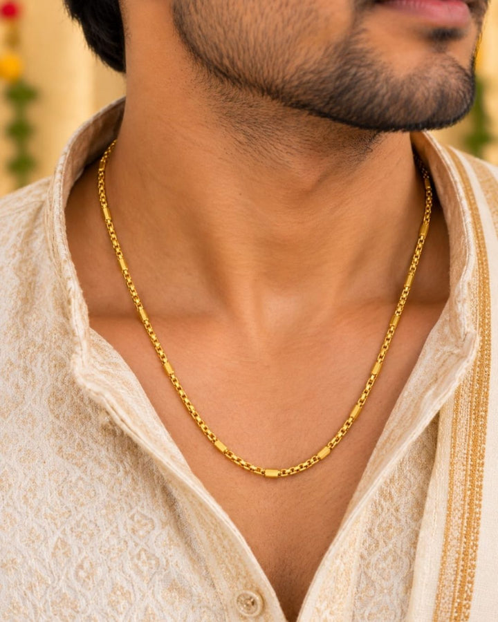 Elegant gold finish men&