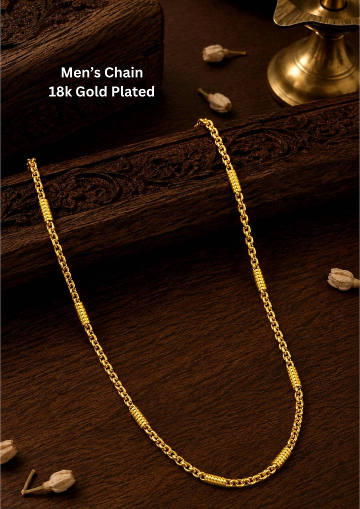 Premium 18K gold plated men&