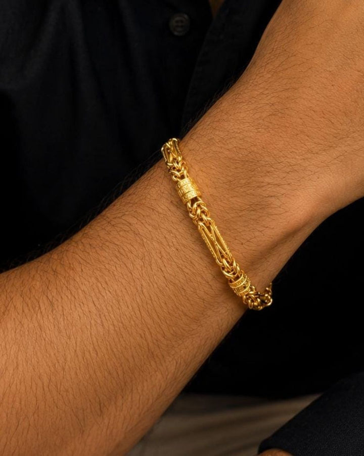 Stylish gold plated men&