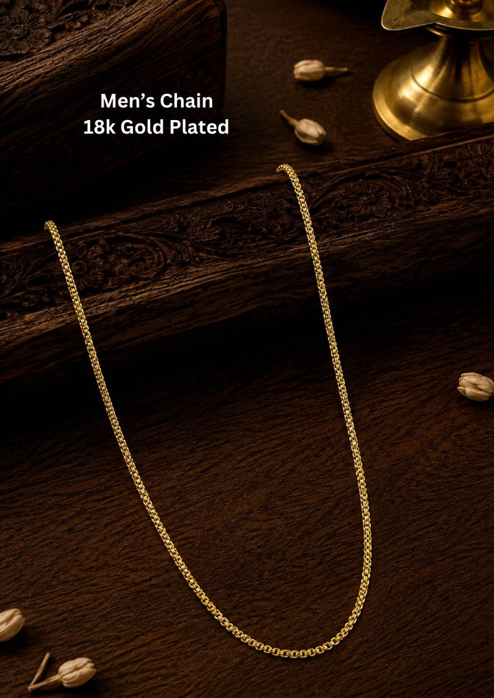 Premium 18K gold plated men&