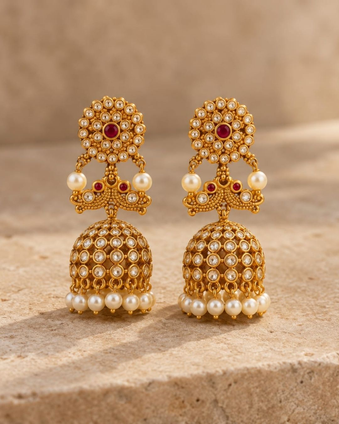 Kundan Jhumkas a02