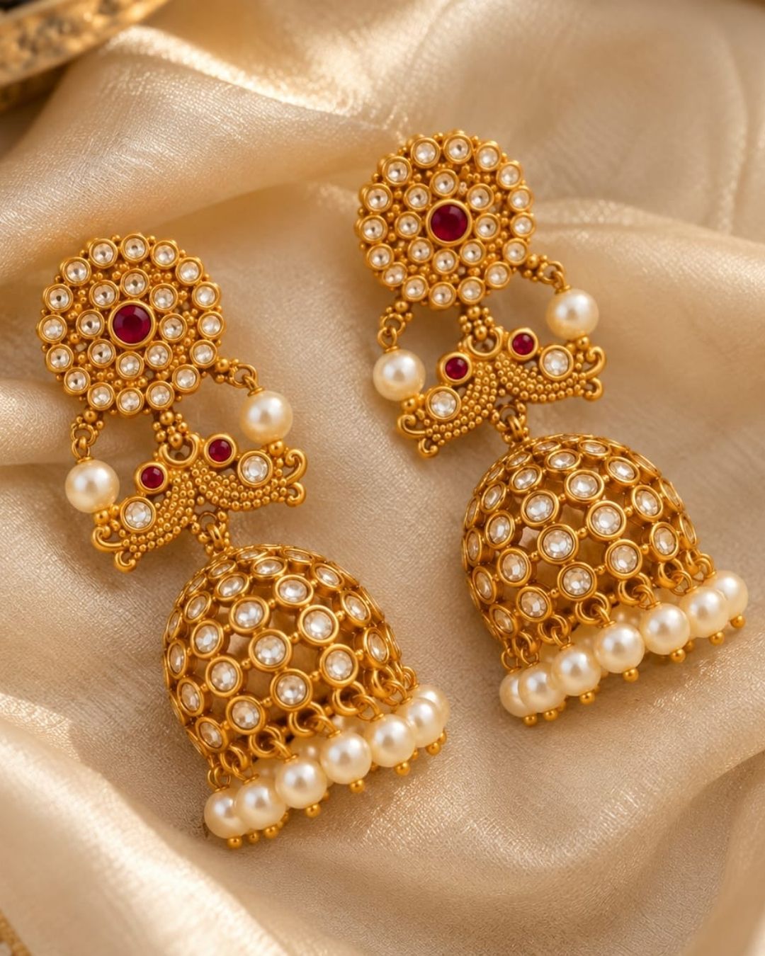 Kundan Jhumkas a02