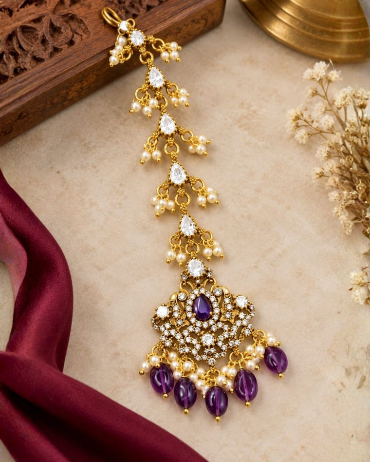 Victorian Gold Plated Mangtikka yle135
