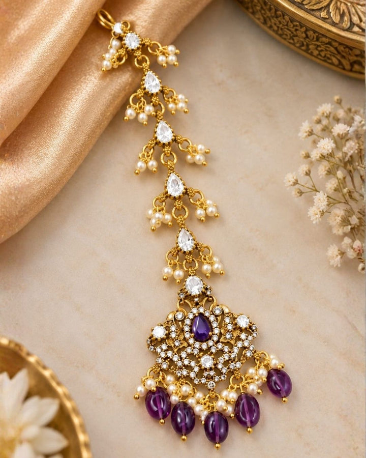 Victorian Gold Plated Mangtikka yle135