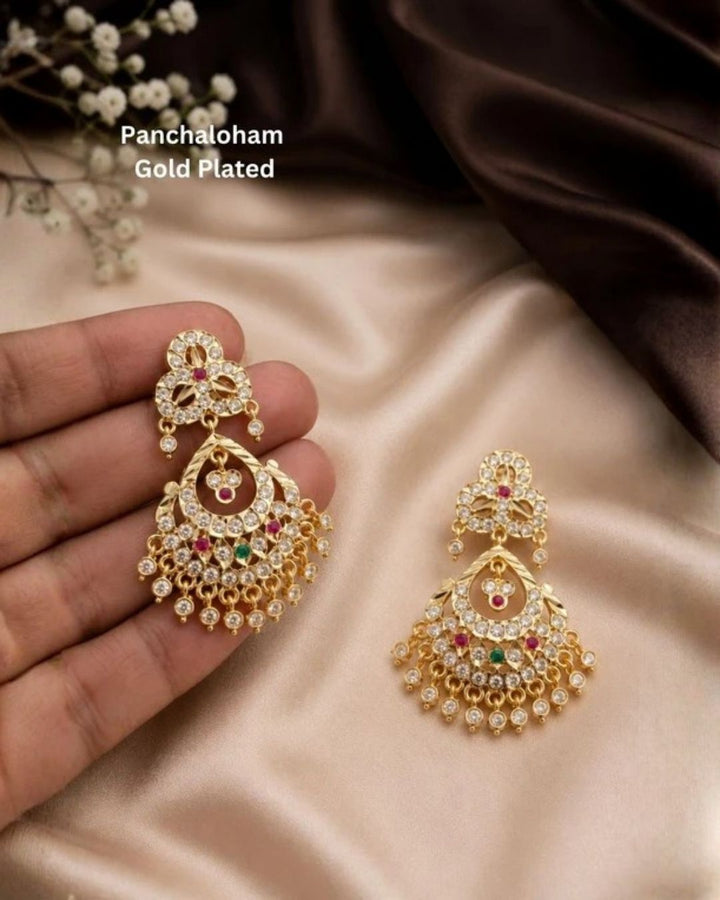 Panchaloham 18k Gold Plated Earrings