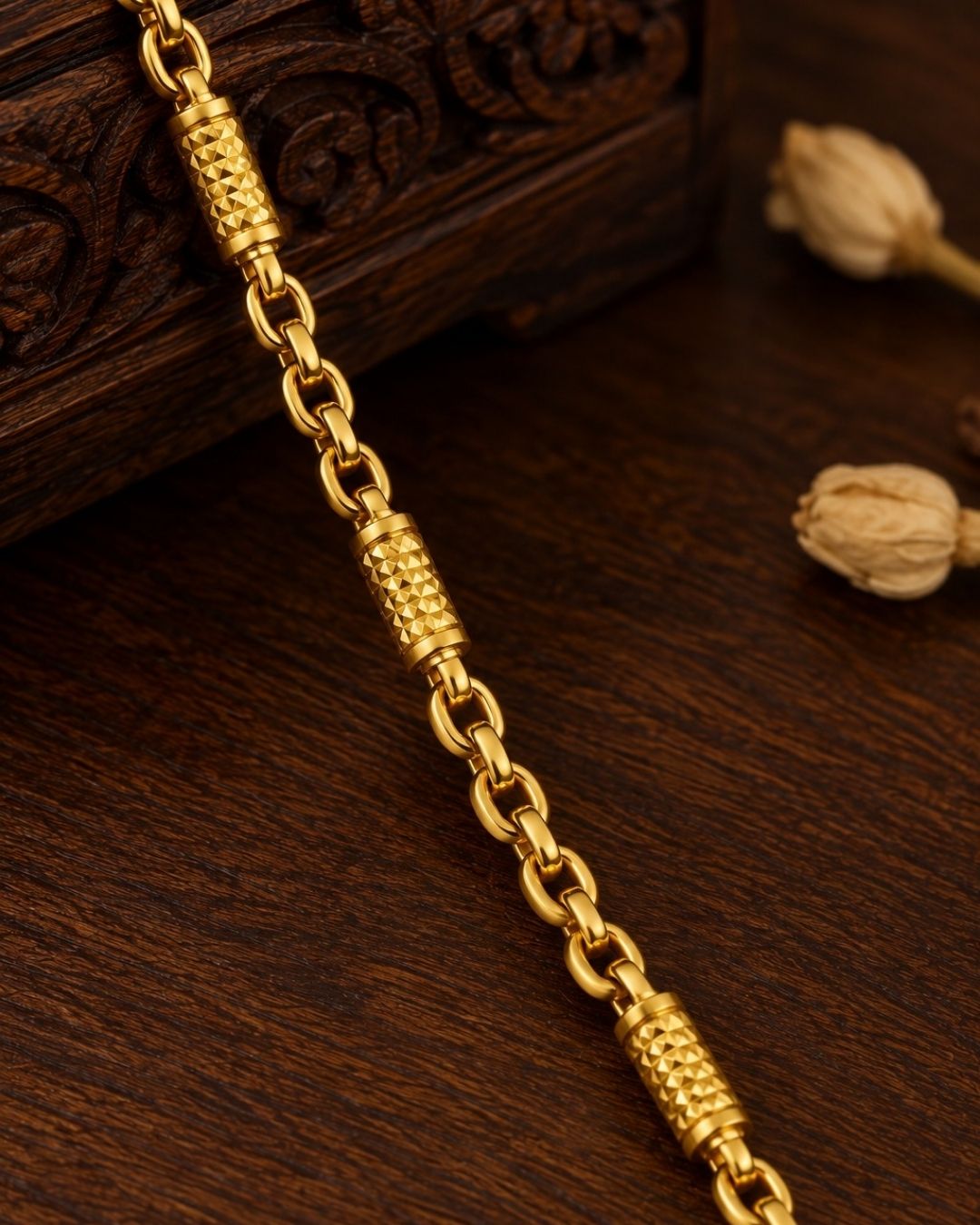 South indian men wearing a Premium 18K gold plated men&