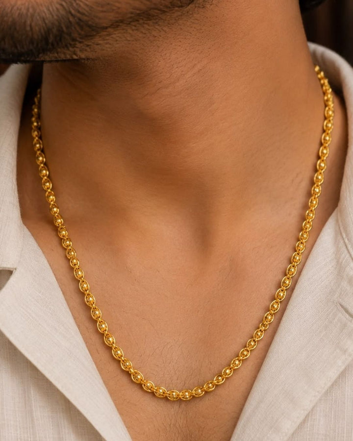 Stylish gold plated men&