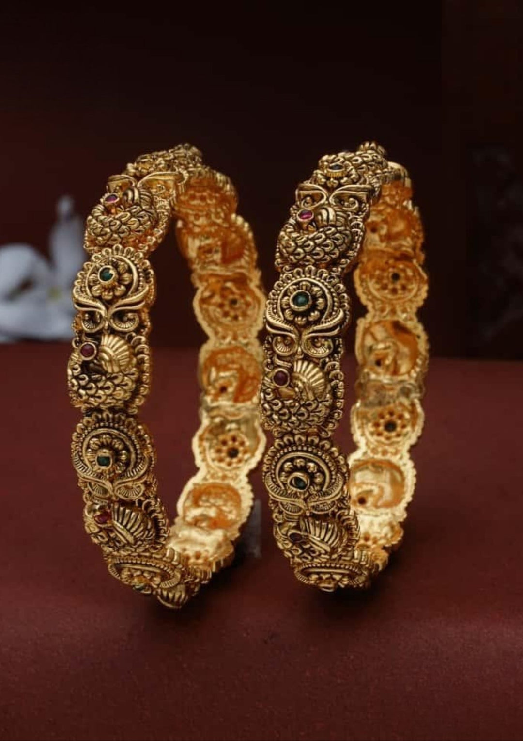 Gold Plated Nakshi Bangles 