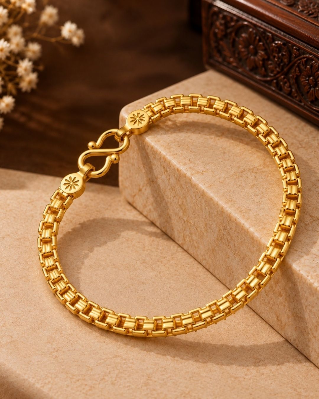 Gold Plated Box Link Chain