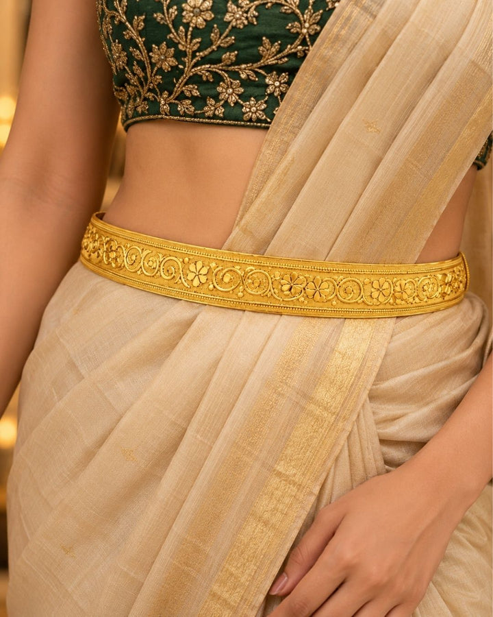 Kundan Micro Gold Plated Hipbelt (Vaddanam)