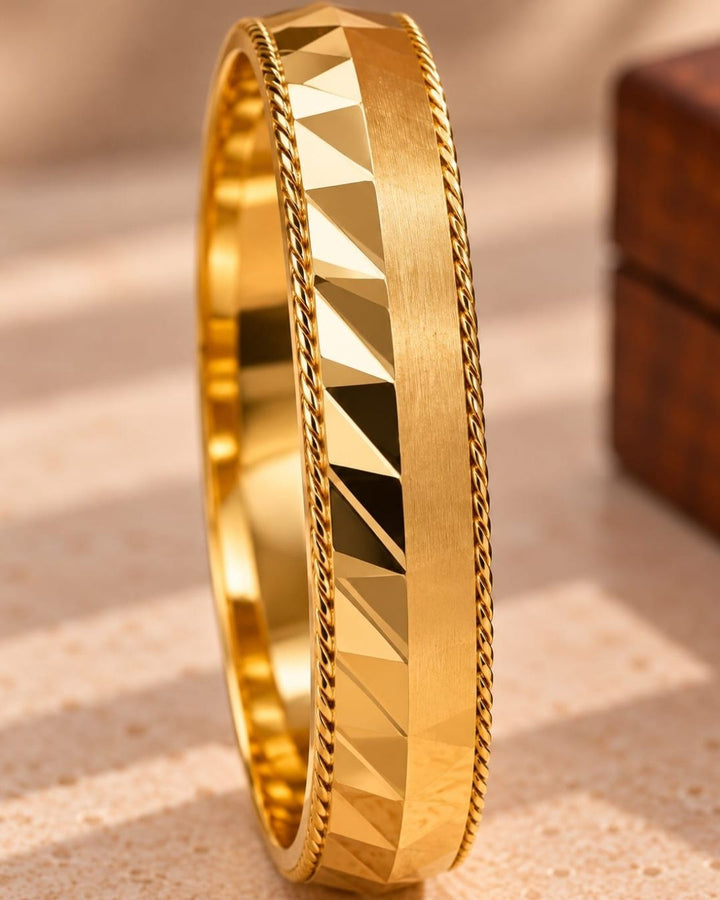 Classic Gold Plated Kada for Men