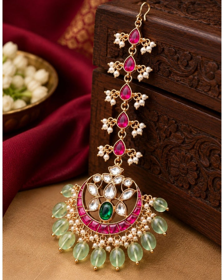 Jadau Kundan Gold Plated Mangtikka
