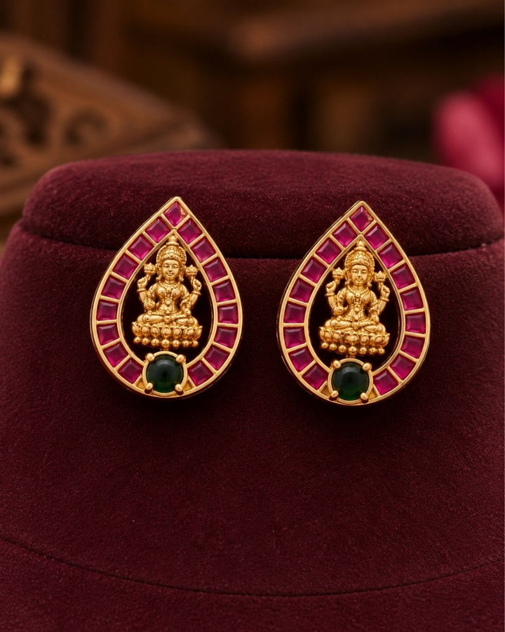 Gold Plated Laxmi Beads (Mala ) Necklace Set