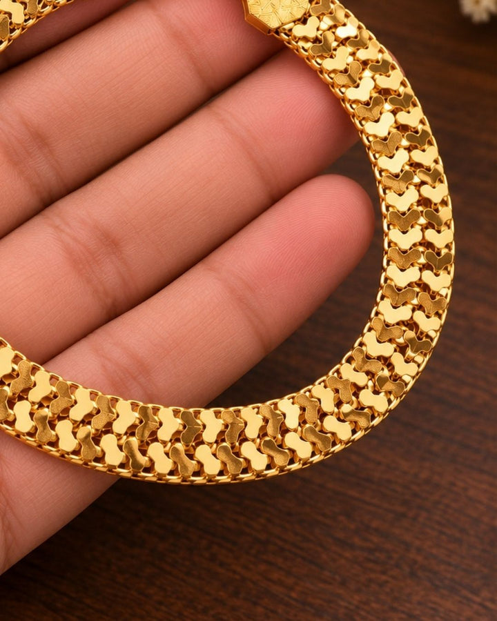 Gold Plated Aurelia Weave Bracelet