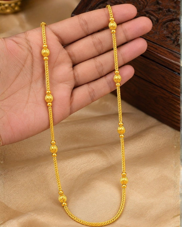 18K Gold Plated Classic Beaded Dailywear chain
