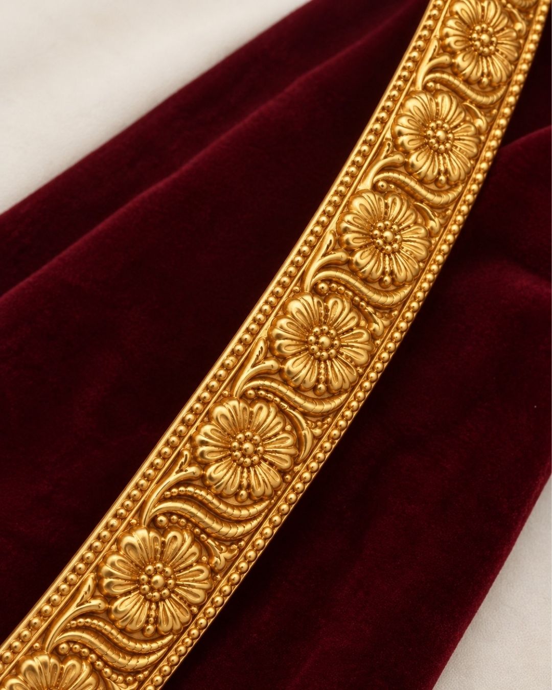 Gold Plated Lashmi Devi Adult  Hipbelt (Vaddanam)