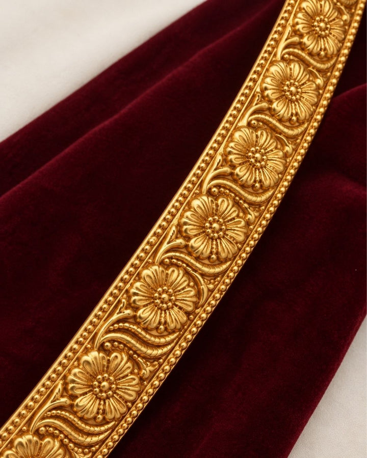 Gold Plated Lashmi Devi Adult  Hipbelt (Vaddanam)
