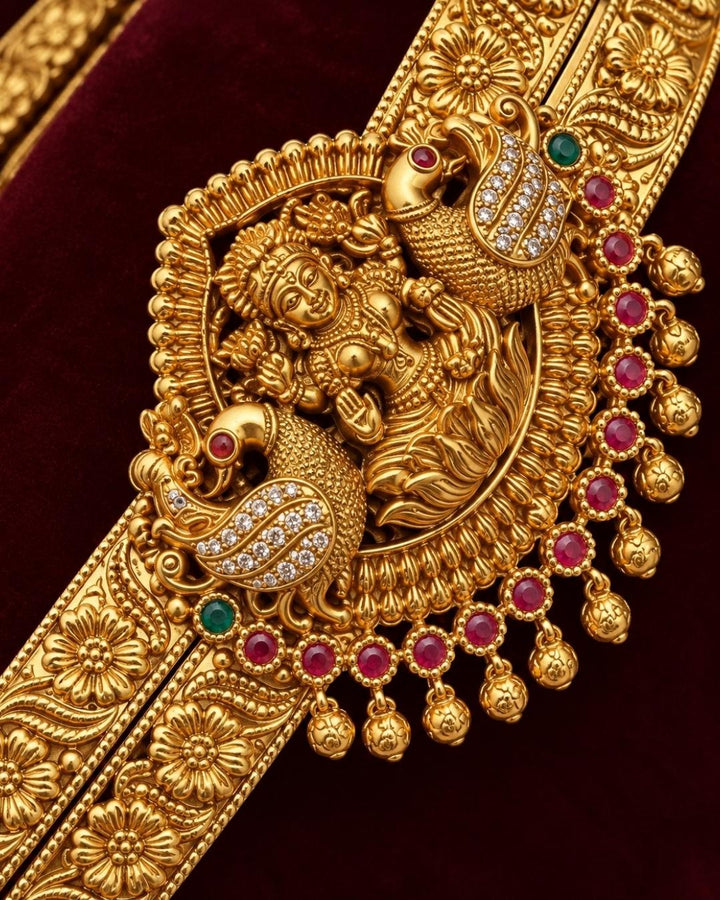 Gold Plated Lashmi Devi Adult  Hipbelt (Vaddanam)