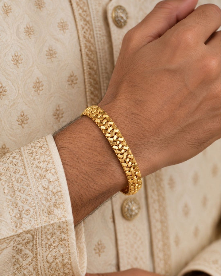 Gold Plated Aurelia Weave Bracelet