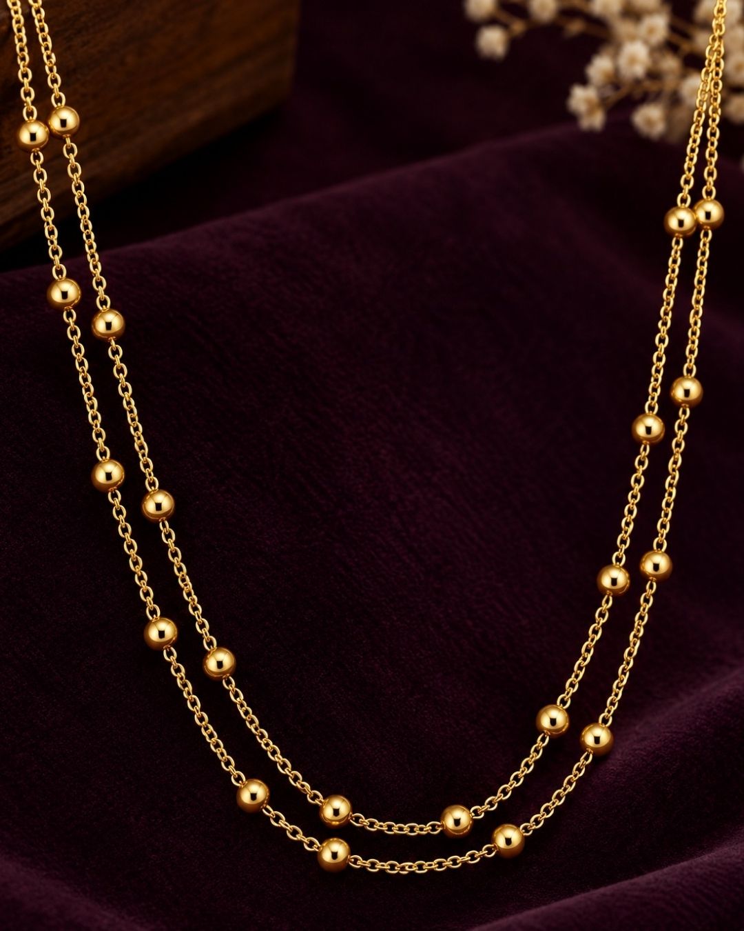 18k Gold Plated Double Layer Chain ideal for Dailyware