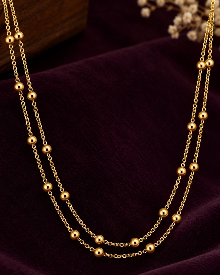 18k Gold Plated Double Layer Chain ideal for Dailyware