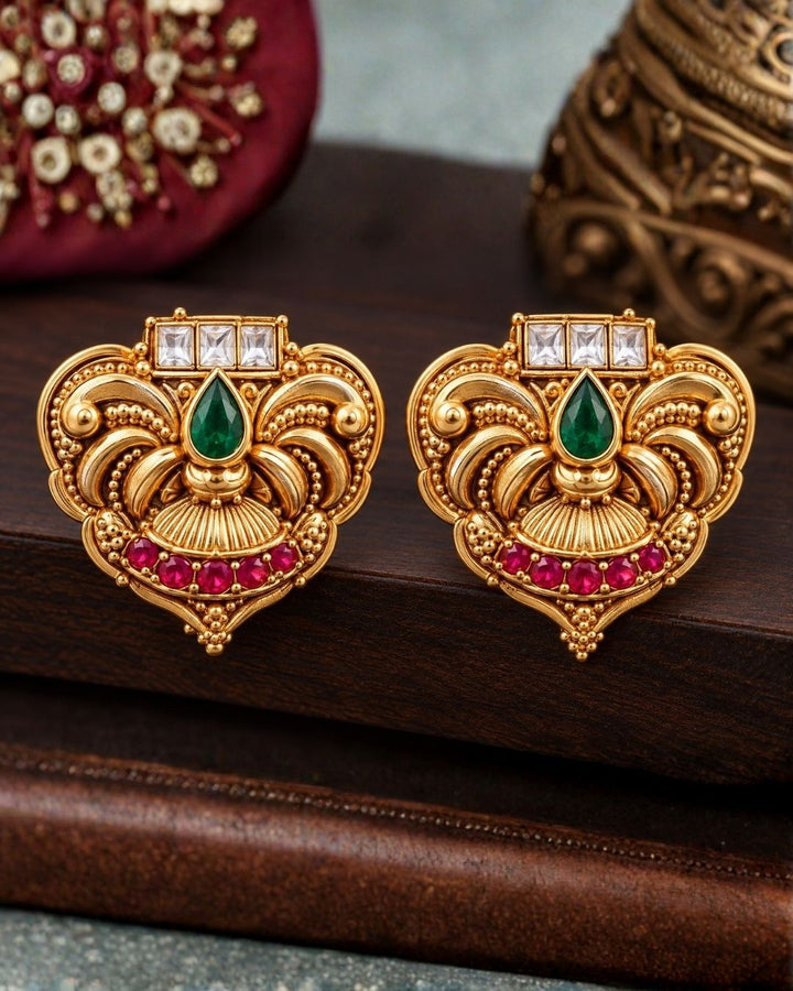 Gold Plated Detachable Pendant Necklace Set