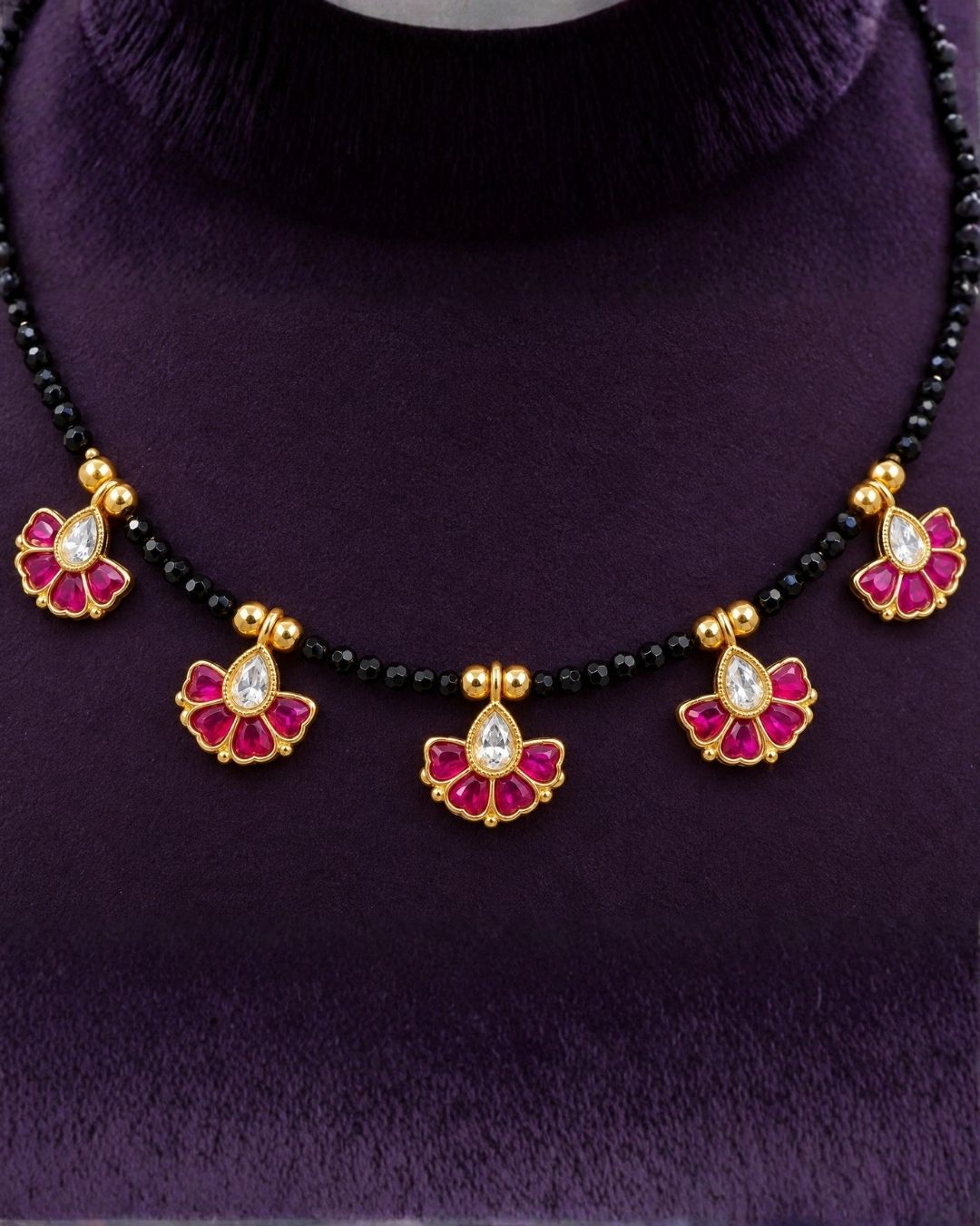 Kundan Kemp Gold Plated Mangalsutra