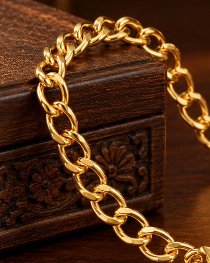 Premium Gold Plated Link Bracelet for Men