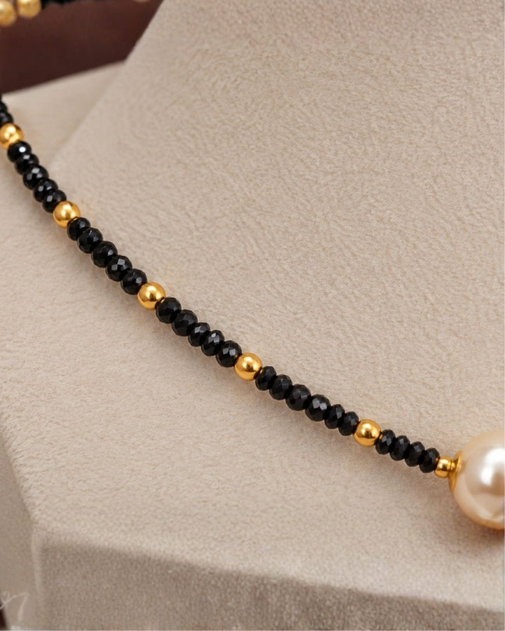 Zircon Diamond Ball Shape Pendant Gold Plated Mangalsutra