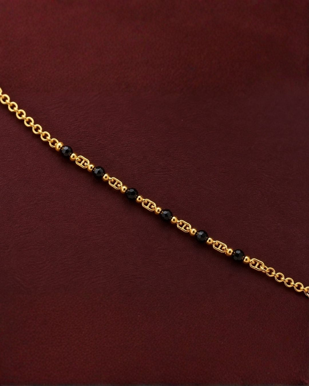 Zircon Diamond Gold Plated Classic Mangalsutra