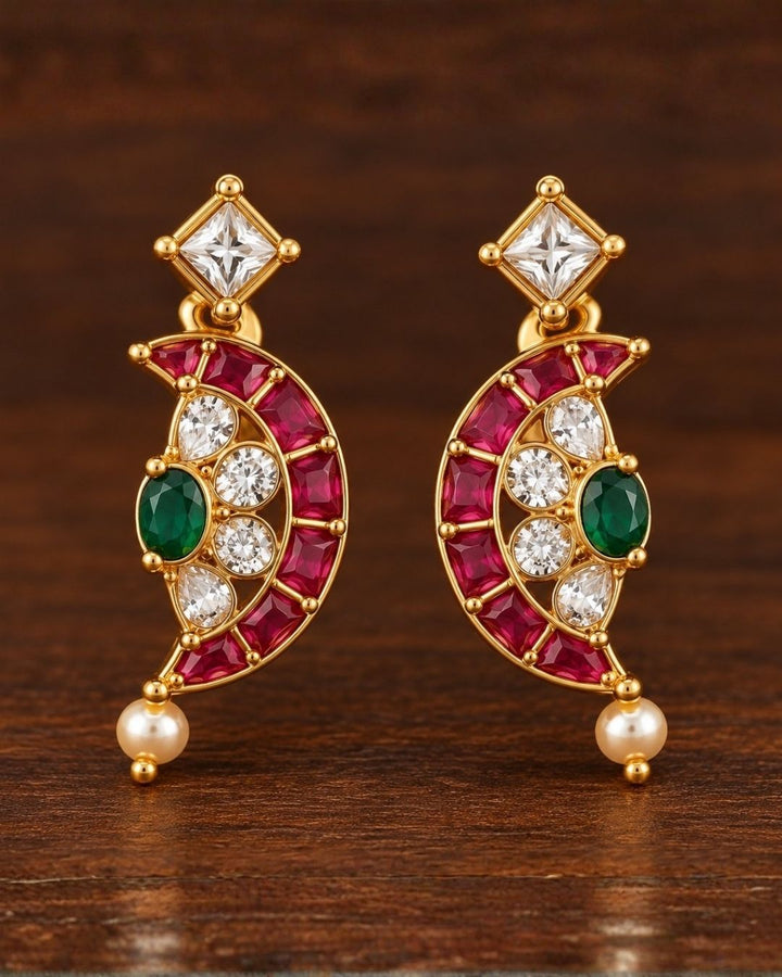 Gold Plated Kemp Mini Necklace with Earrings