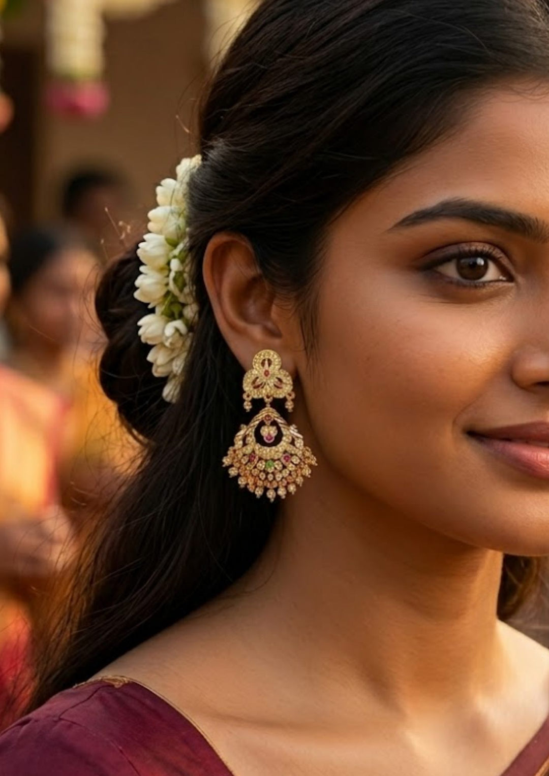 Panchaloham 18k Gold Plated Earrings