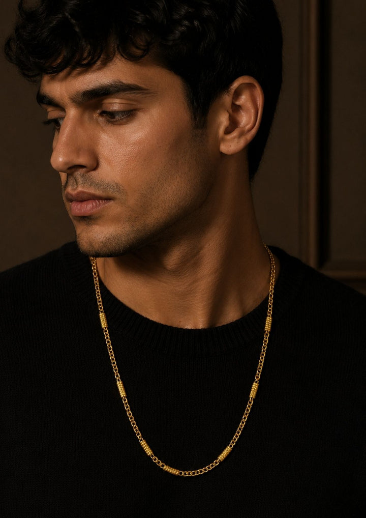 South indian men wearing a Premium 18K gold plated men&
