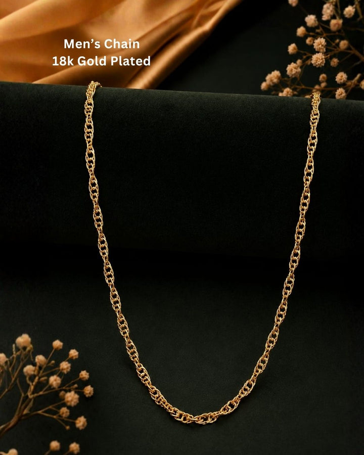 18K gold plated men&