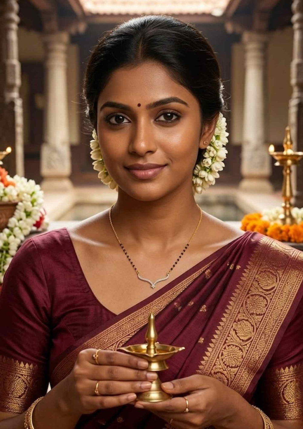 Pure Zirconian Diamond Flasy Mangalsutra 