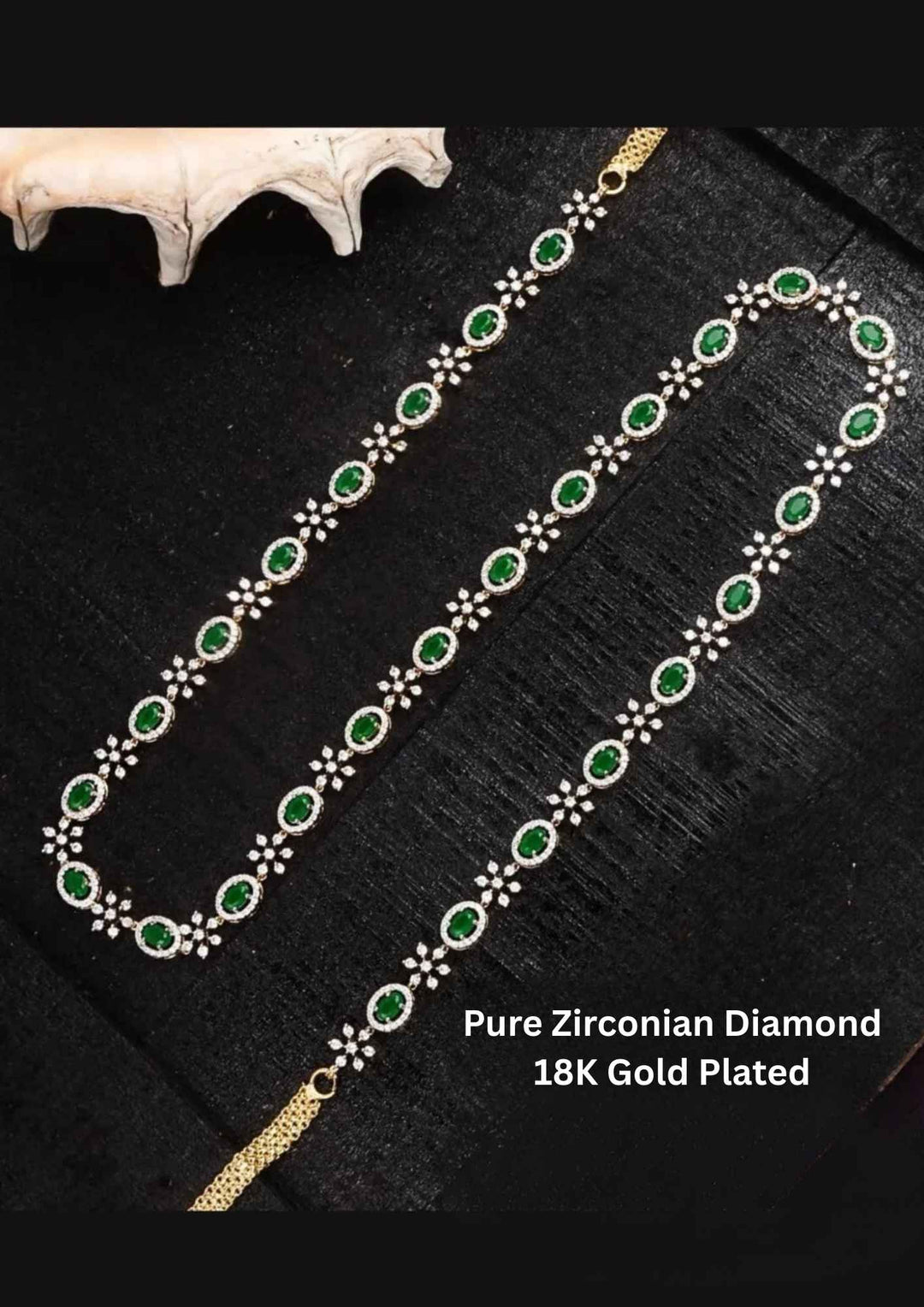 Pure Zirconian Diamond Gold Plated Hipbelt 