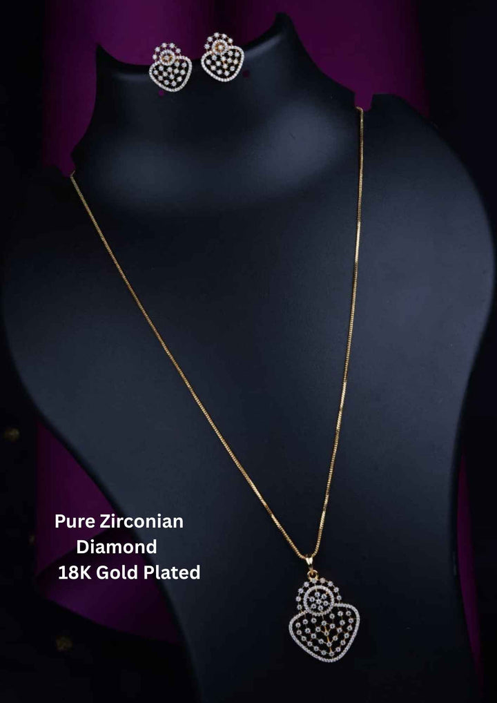 Diamond Long Chain with Studs